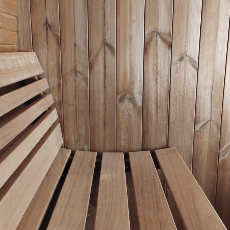 Ergo Series Outdoor Sauna Barrel Bench