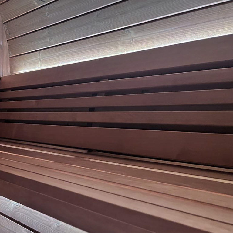 Ergo-Series Sauna Barrel LED Bench