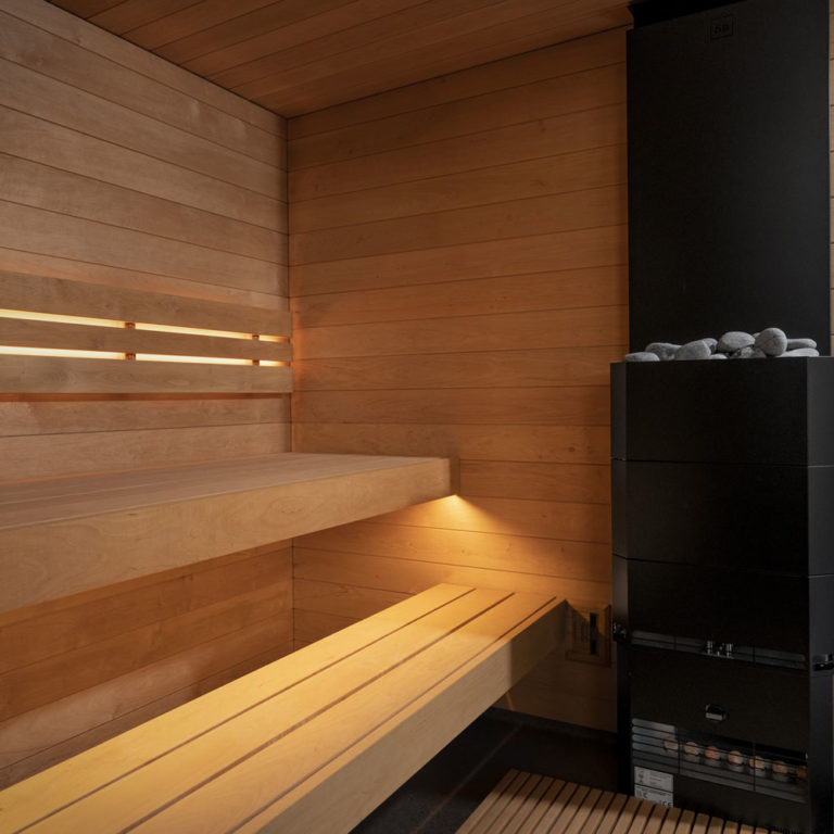 SaunaLife Outdoor Sauna Model G6 Interior