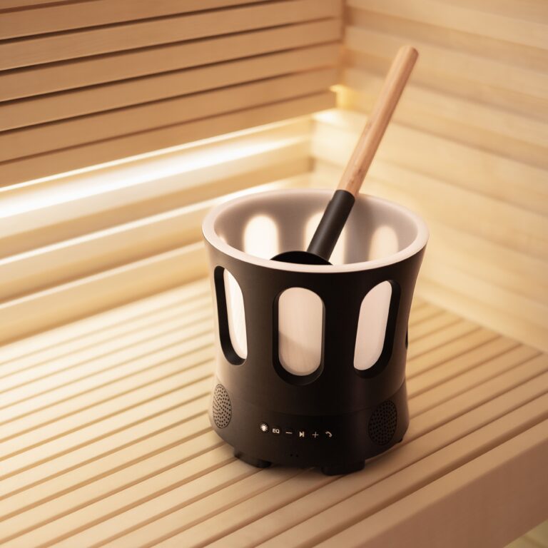 Sauna Speaker Bucket with Ladle