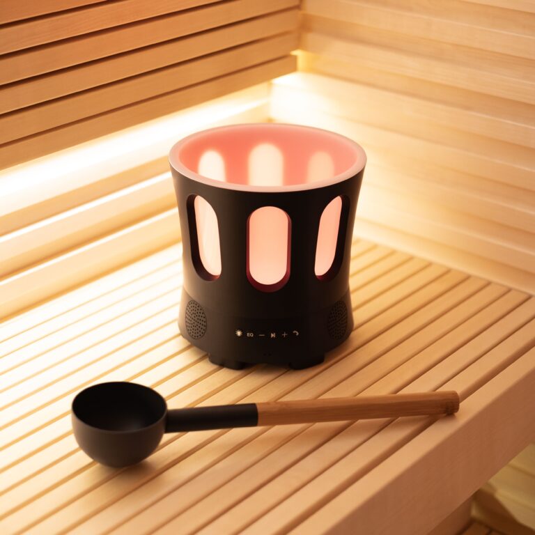 Sauna Bucket with Red Light