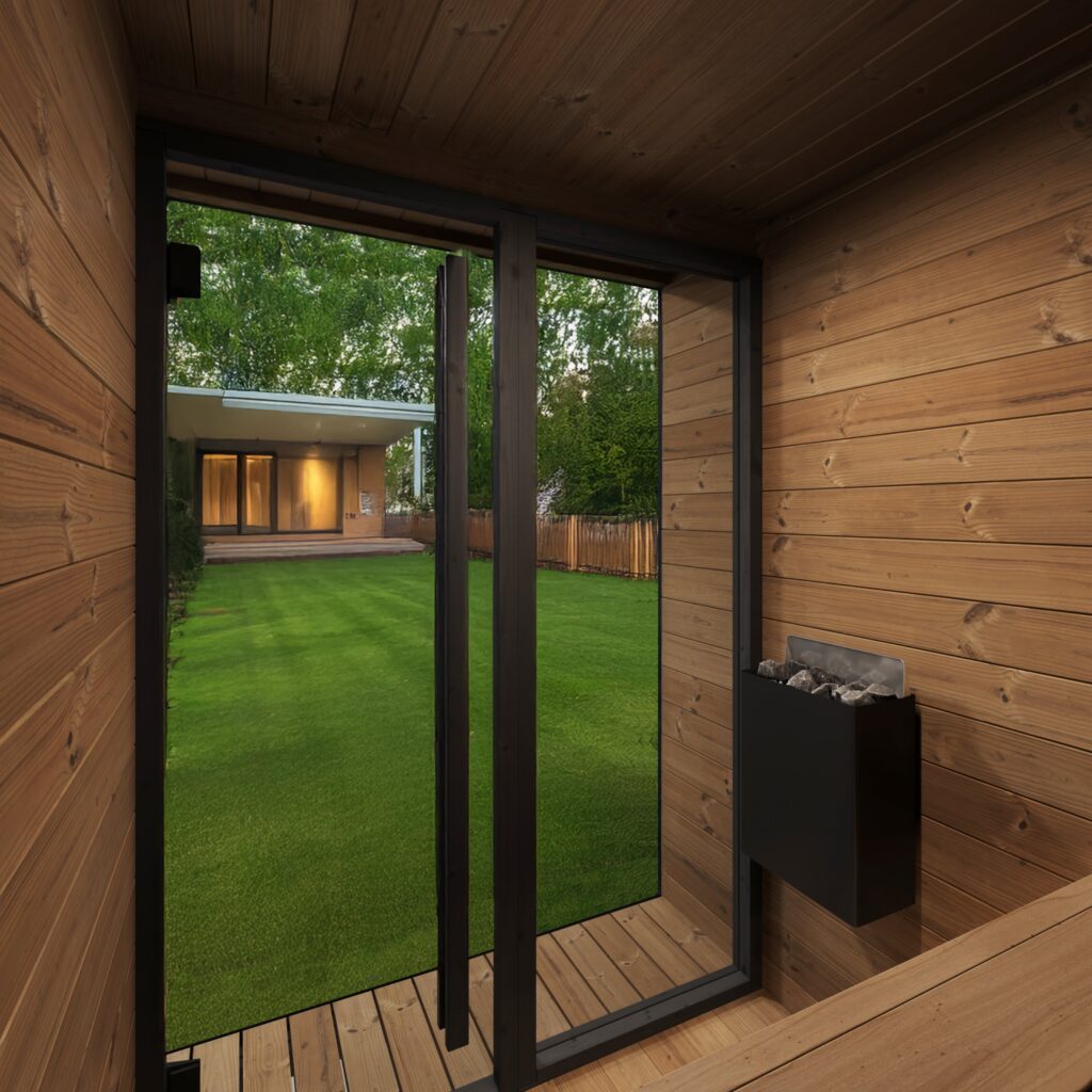 Interior of SaunaLife Model GL4 Sauna