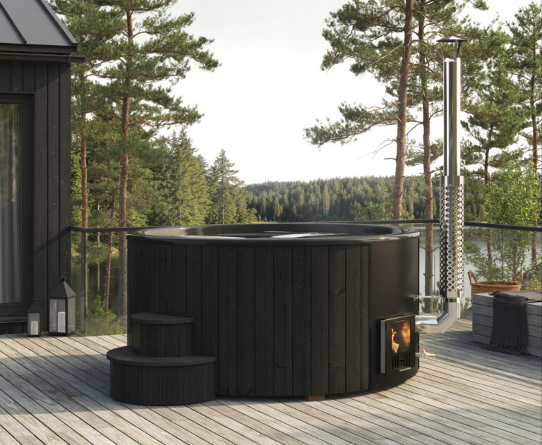 SaunaLife Model S6B Wood-Burning Hot Tub